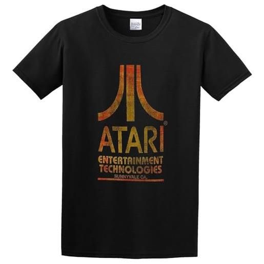 AIGGERVSD men's vintage atari entertainment technologies design cotton t camicie e t-shirt(large)