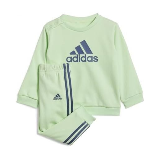adidas badge of sport french terry jogger giovani/bambini, semi green spark/preloved ink, 12-18 months unisex baby