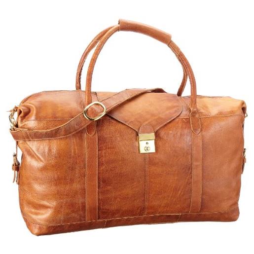 Pieces flana 17036395, borsa donna, 52 x 31 x 22 cm (l x a x p), marrone (braun (cognac. )), 52x31x22 cm (l x a x p)