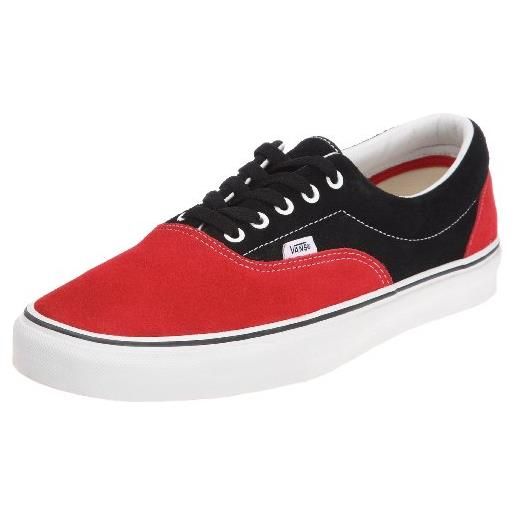 Vans, sneaker unisex - adulto, nero (black/red), 45
