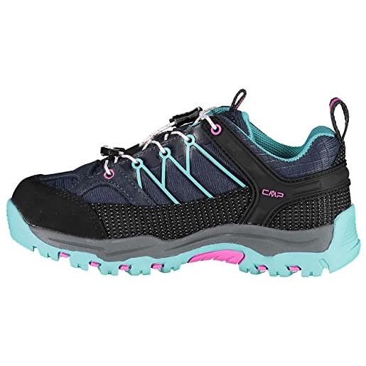 CMP kids rigel low trekking shoes wp, scarpe da trekking unisex - bambini e ragazzi, b. Blue-acqua, 29 eu