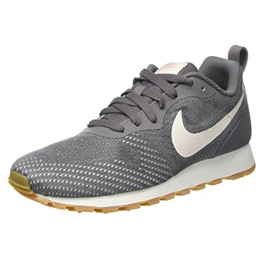 Nike damen sneaker mid runner 2 eng mesh, scarpe da ginnastica basse donna, grigio (gunsmoke/guava ice-atmosphere 006), 44 eu