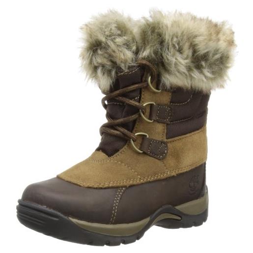 Timberland mallard ftk_blizzard bliss girls wp snow boot, stivali da neve bambina, marrone (braun (brown), 31