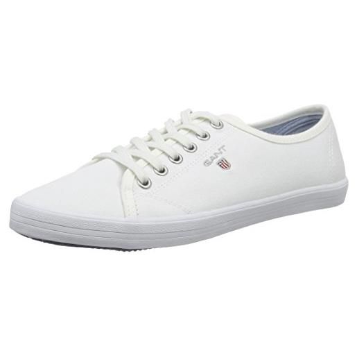 GANT new haven, scarpe da ginnastica donna, bianco white g29, 40 eu