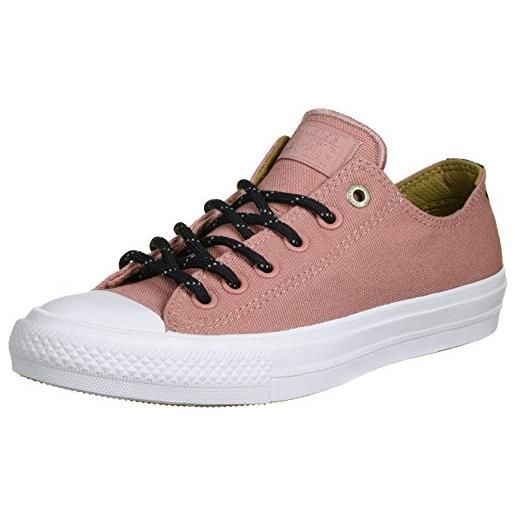 Converse chuck taylor all star ii shield ox, scarpe da ginnastica basse unisex-adulto, rosa (pink pink), 43 eu