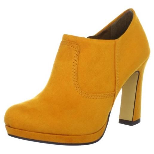s.Oliver casual 5-5-24413-39, scarpe col tacco donna, giallo (gelb (curry 650)), 36
