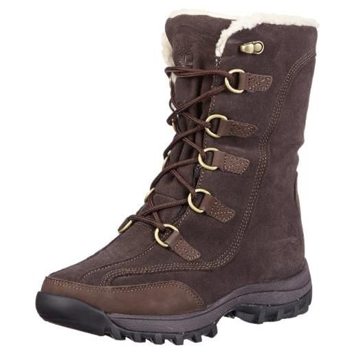 Timberland ftw_canard resort 10in wp boot, stivali da neve donna, marrone (braun (dark brown suede), 41