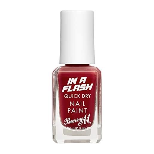 Barry M in a flash quick dry nail paint, shade red race | smalto per unghie rosso