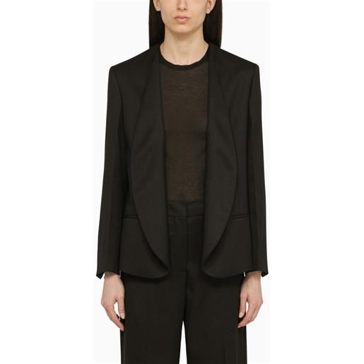 Calvin Klein giacca monopetto in raso nera