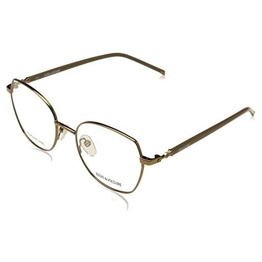 Zadig & Voltaire vzv345 occhiali, total shiny bronze, 68 donna