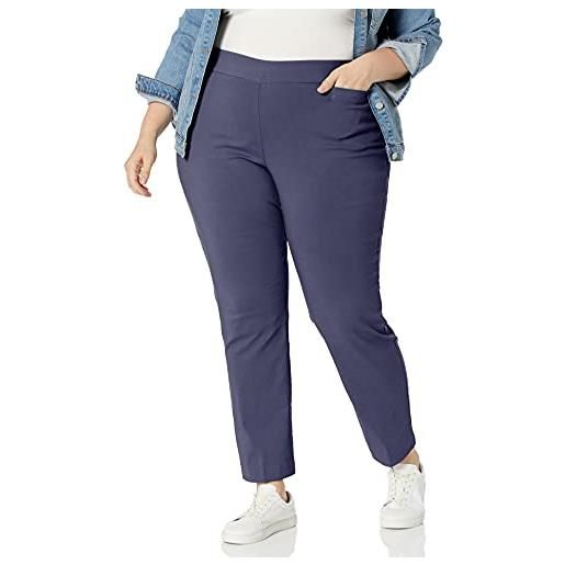 Briggs New York super stretch millennium welt pocket pull on career pant pantaloni, nero, 54 da donna