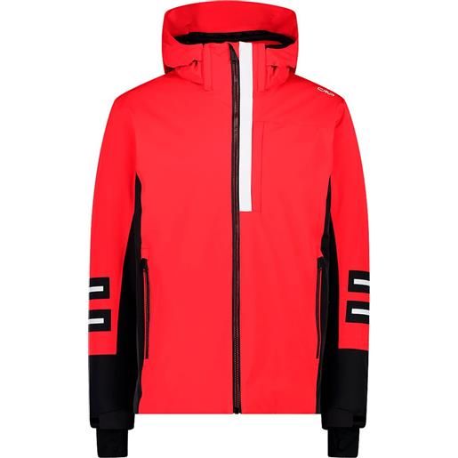 Cmp zip hood 32w0167 jacket rosso 2xl uomo