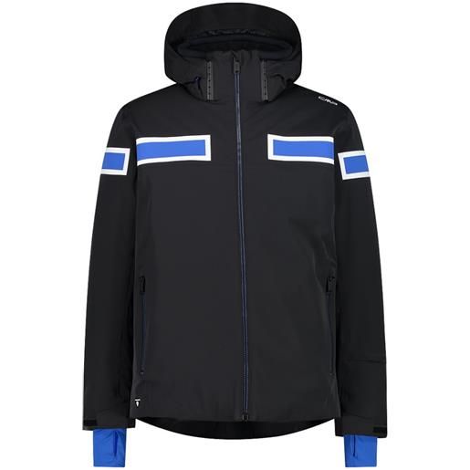 Cmp zip hood 32w0177 jacket nero l uomo