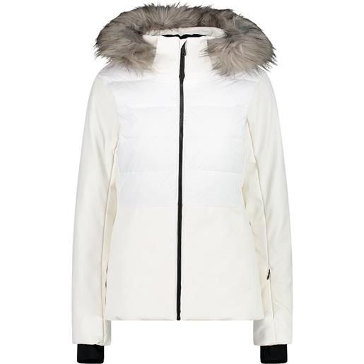 Cmp zip hood 31w0066f jacket bianco l donna