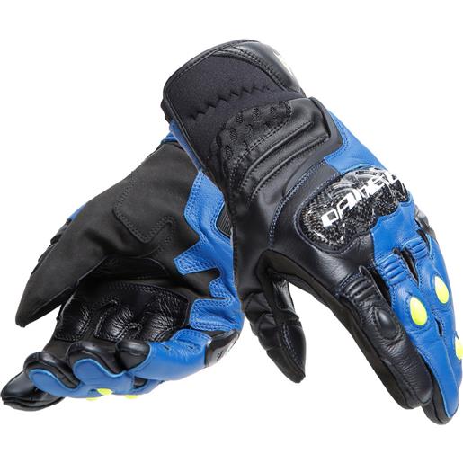 DAINESE - guanti carbon 4 short racing-blue / nero / fluo-giallo