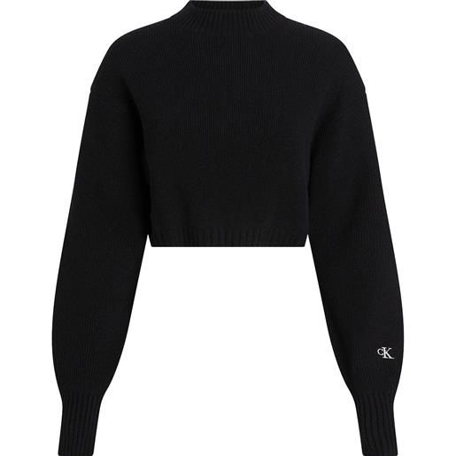 Calvin Klein donna maglione donna tinta unita nero mod. J20j221962