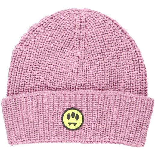 Barrow bambina berretto logo frontale ricamato bimbo rosa mod. F3bkjuht090