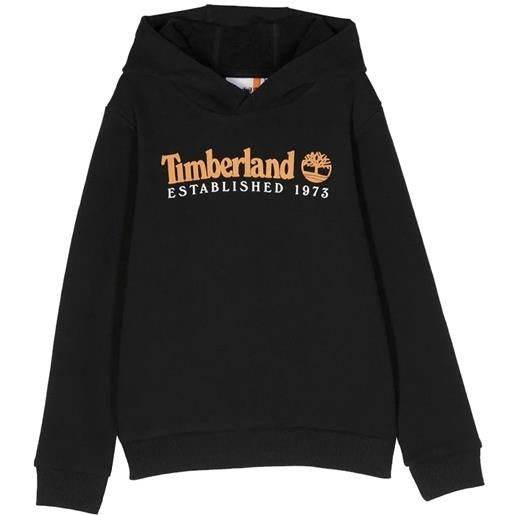 Timberland bambino felpa logo frontale bambino nero mod. T25u56