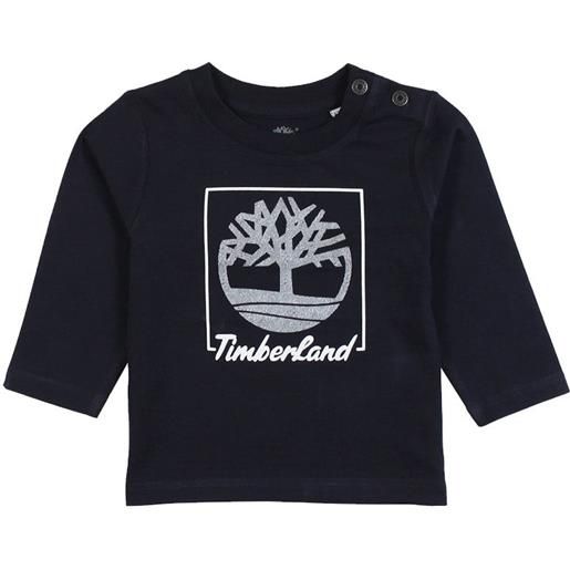 Timberland bambino t-shirt stampa frontale bambino navy mod. T60002