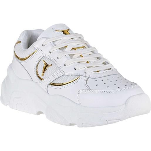 Windsor Smith donna sneakers donna ghosted bianco oro mod. Ghosted