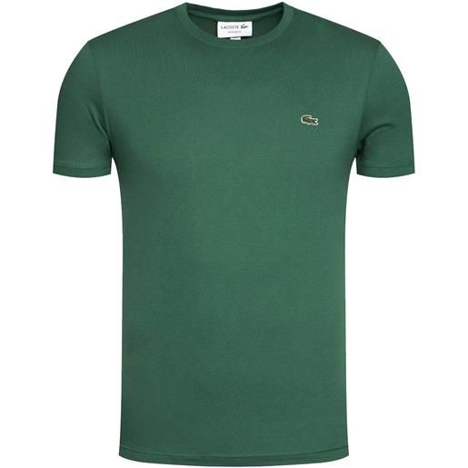 Lacoste uomo t-shirt uomo logo frontale verde mod. Th2038