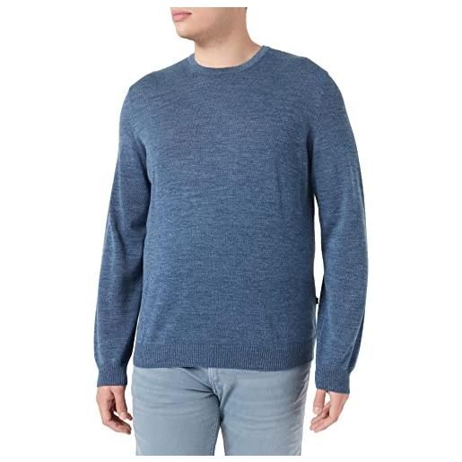 Maerz pullover a girocollo, superwash, vestibilità moderna maglione, denim, 54 uomo