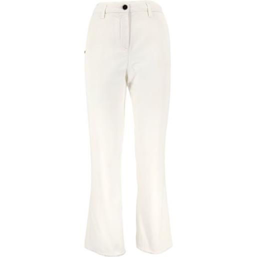 WHITE SAND pantaloni ava cotton donna white