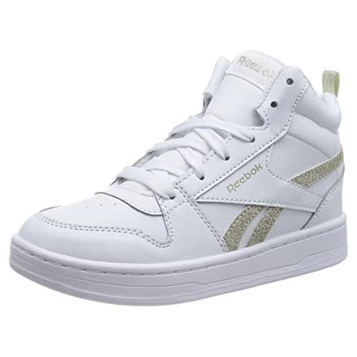 Reebok royal prime mid 2.0, sneaker, ftwr white/ftwr white/gold met, 34.5 eu