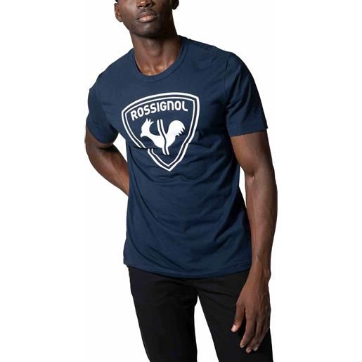 Rossignol - t-shirt in cotone - m logo rossi tee dark navy per uomo in cotone - taglia s, m, l, xl - blu navy