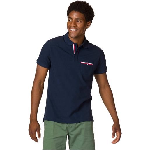 Rossignol - polo in cotone - m logo polo pocket dark navy per uomo in cotone - taglia s, m, l, xl - blu navy