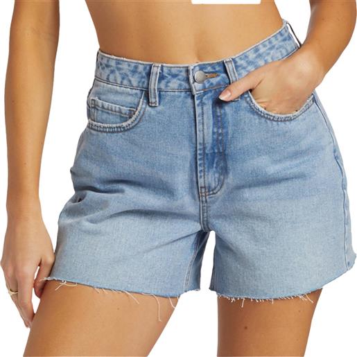 Billabong - pantaloncini di jeans - riley walkshort faded indigo fray per donne in cotone - taglia 26,27,28,29,30 - blu