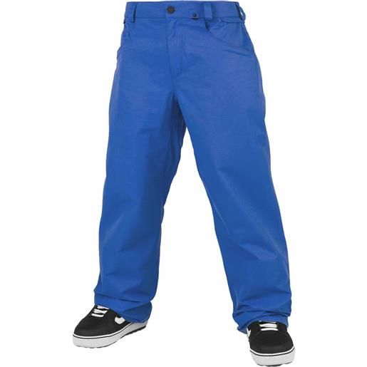 Volcom - pantaloni da snowboard - 5-pocket pant electric blue per uomo - taglia s, l