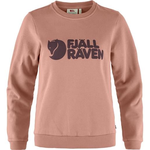 Fjall Raven - felpa in cotone biologico - fjällräven logo sweater w dusty rose port per donne in cotone - taglia xs, s, m, l - rosa