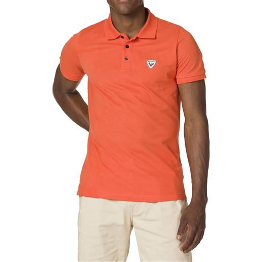 Rossignol - polo in cotone - logo polo clementine orange per uomo in cotone - taglia s, m, l, xl - arancione