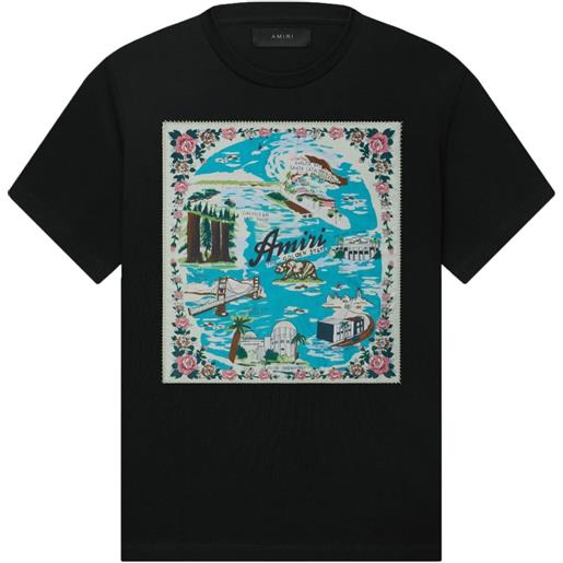 AMIRI t-shirt california con stampa grafica - nero