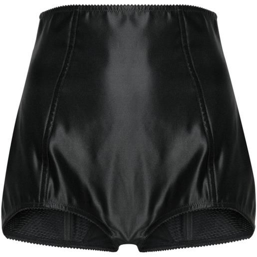 Dolce & Gabbana shorts a vita alta - nero