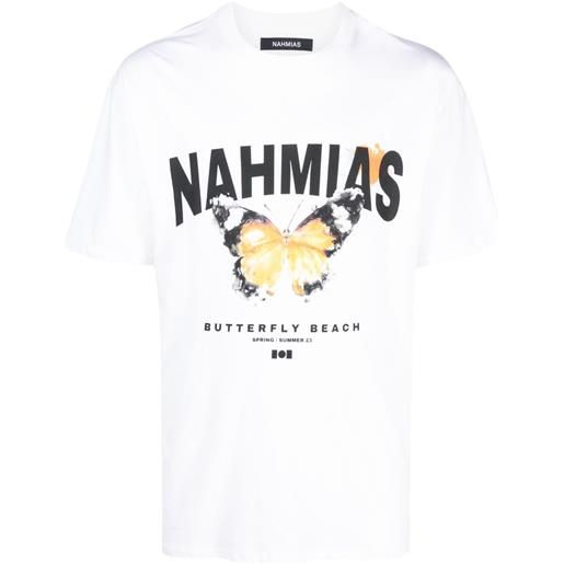 Nahmias t-shirt con stampa - bianco