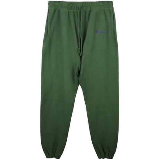 SAINT MXXXXXX pantaloni sportivi con ricamo - verde