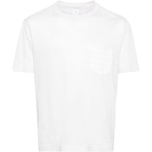 Eleventy t-shirt con taschino - toni neutri