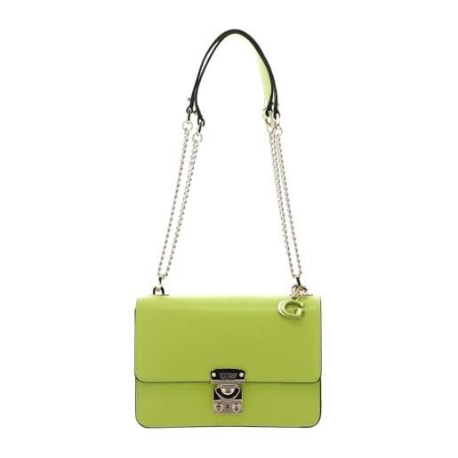 GUESS eliette covertible xbody flap chartreuse