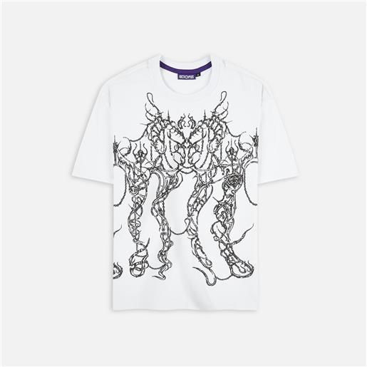 Octopus sigilism t-shirt white unisex