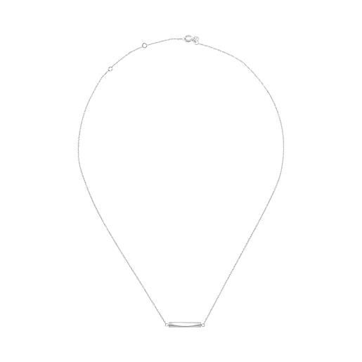 Breil gioiello collezione flow, collane da donna in acciaio colore argento misura unica con senza pietre - tj3574