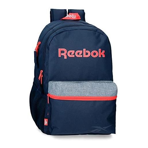 Reebok zaino Reebok lucia school per laptop 15.6 blu 31x44x15 cm poliestere 20.46l