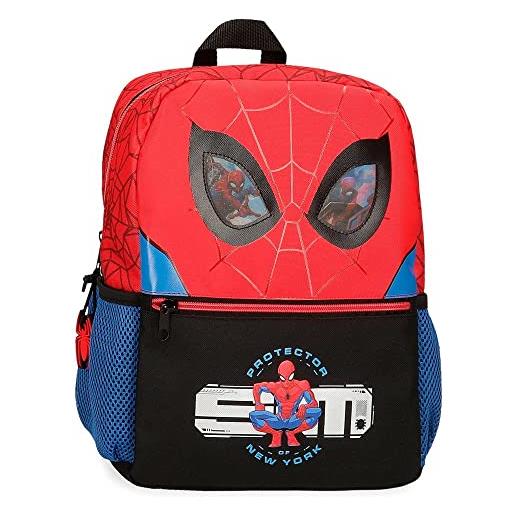 Marvel spiderman protector school zaino adattabile a trolley rosso 25x32x12 cm poliestere 9,6l