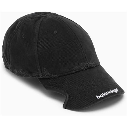Balenciaga cappello baseball nero con logo