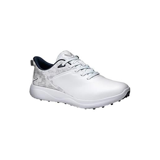 Callaway anza, scarpe da golf donna, bianco argento, 41.5 eu