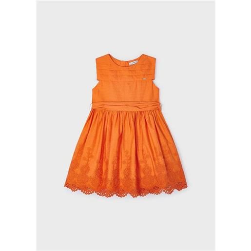 MAYORAL CLASSIC 3917.62 mayoral vestito ricamato arancia