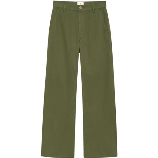 ANINE BING pantaloni briley - verde