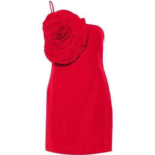 Blumarine abito corto con applicazione - rosso