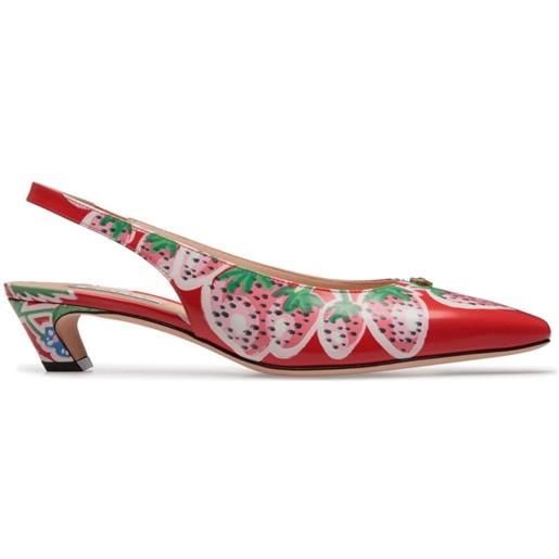 Bally pumps sylt con stampa - rosso